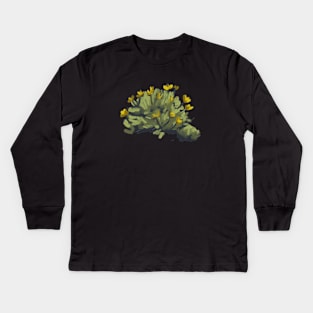 oil painting with plants Kids Long Sleeve T-Shirt